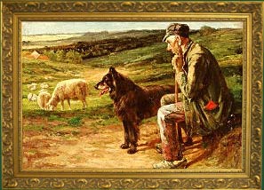 Sch&auml;fer mit Groenendael